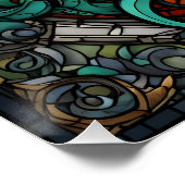 Cthulhu-Glas in lood Perfect Poster (Hoek)