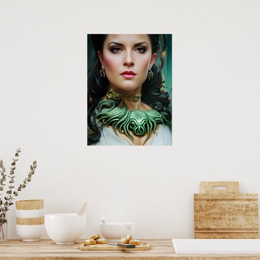 cthulhu godin poster (Keuken)