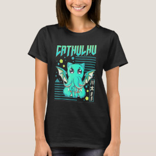 Cthulhu Grappige Kat Cthulhu Stunt T-shirt