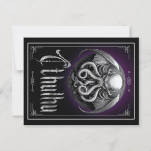 Cthulhu Halloween horror monster Briefkaart