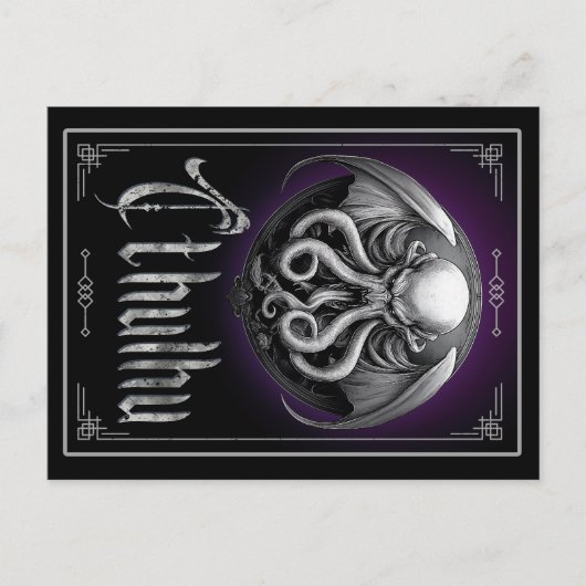 Cthulhu Halloween horror monster Briefkaart (Voorkant)