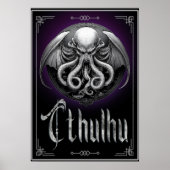 Cthulhu Halloween horror monster Poster (Voorkant)