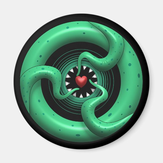 Cthulhu hartmagneet magneet (Voorkant)