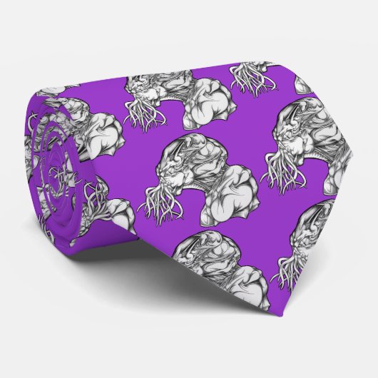 Cthulhu Head Stropdas (Opgerold)
