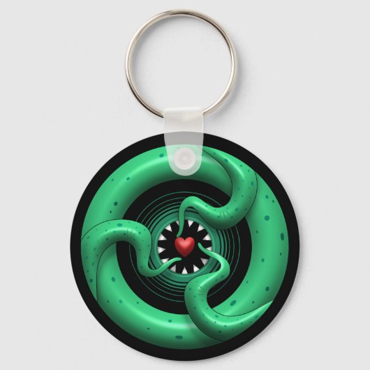 Cthulhu Heart Keychain (Voorkant)