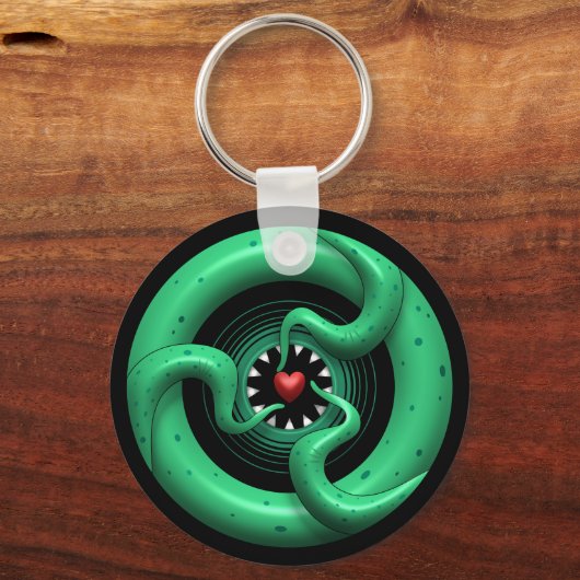 Cthulhu Heart Keychain (Voorkant)