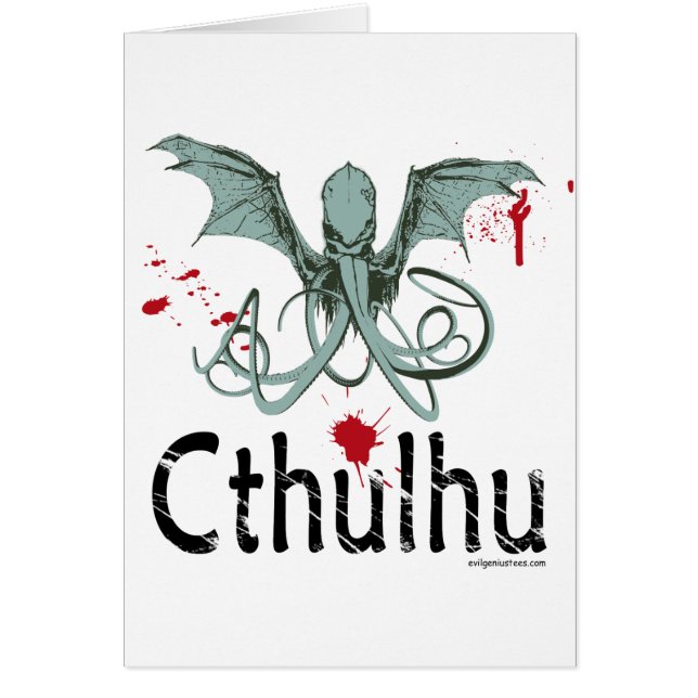 Cthulhu horror vectorkunst (Voorkant)