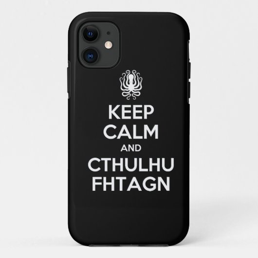 Cthulhu houdt kalm en draagt op iPhone 5 Hoesje (Achterkant)