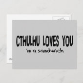 Cthulhu houdt van je briefkaart (Voorkant / Achterkant)