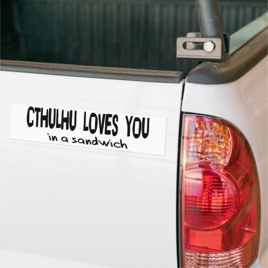 Cthulhu houdt van je bumpersticker (Op Truck)