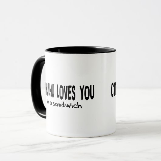 Cthulhu houdt van je mok (Voorkant links)