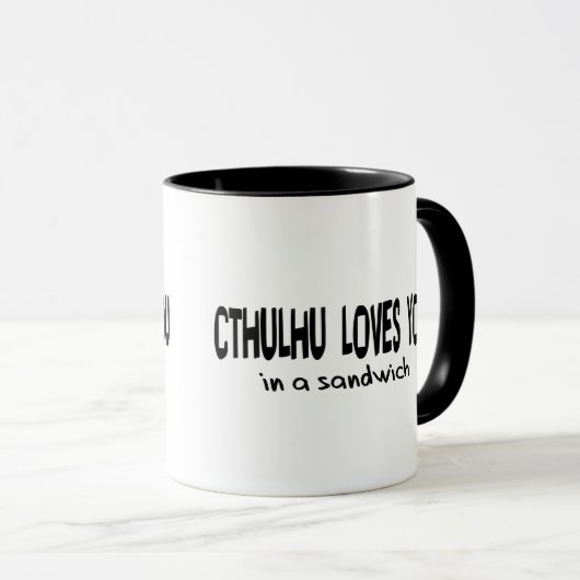 Cthulhu houdt van je mok (Voorkant rechts)