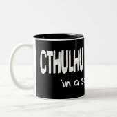 Cthulhu houdt van je tweekleurige koffiemok (Links)