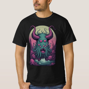 Cthulhu illusie van horror waanzin - veel ogen t-shirt
