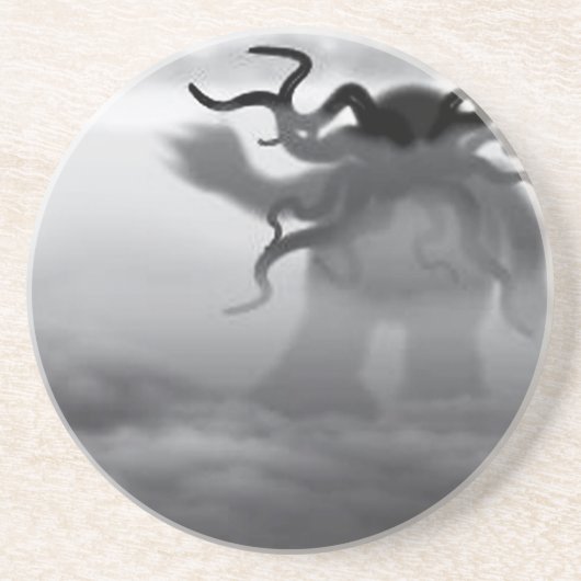 Cthulhu in de oceaan zandsteen onderzetter (Voorkant)