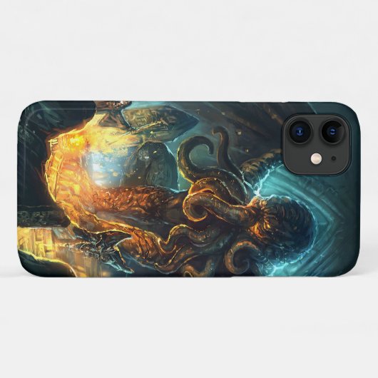 Cthulhu iPhone-case van Lovecraft Case-Mate iPhone Case (Achterkant (horizontaal))