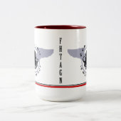 Cthulhu is mijn Copilot RED STRIPE Mok (Center)