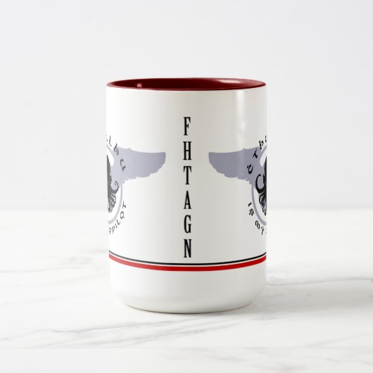 Cthulhu is mijn Copilot RED STRIPE Mok (Center)