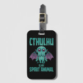 Cthulhu Is Mijn Geestdier Bagagelabel (Voorkant (verticaal))