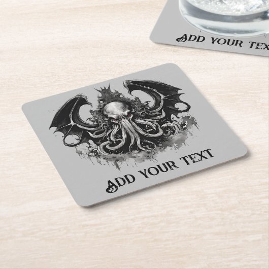 Cthulhu Kartonnen Onderzetters (Schuin)