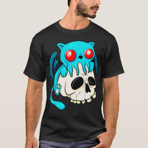 Cthulhu Kat Schattige Kawaii Cathulhu Kitten Fun S T-shirt