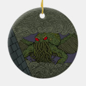 Cthulhu Keramisch Ornament (Achterkant)