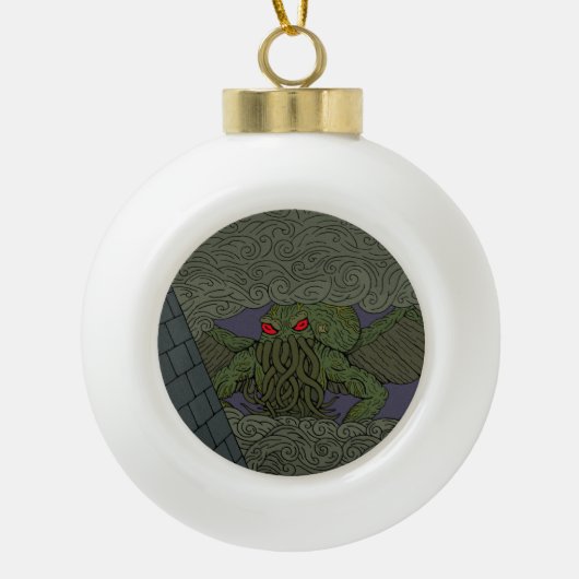 Cthulhu Keramische Bal Ornament (Voorkant)