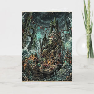 Cthulhu Kerst Dinner Lovecraft Kaart