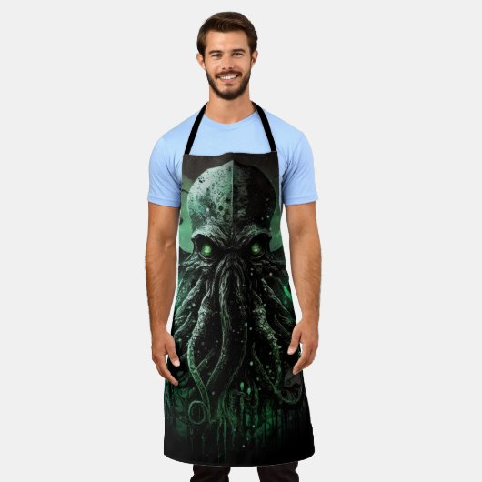 Cthulhu Kitchen Schort (Gedragen)