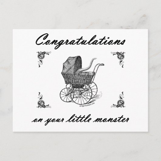 Cthulhu klein monster briefkaart (Voorkant)