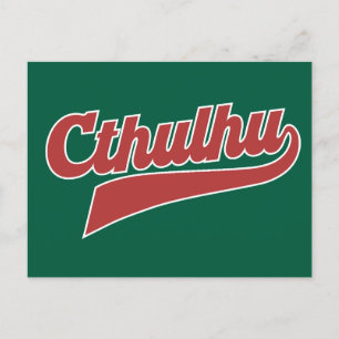 Cthulhu League Script -  Eldritch Lettering Feestdagenkaart