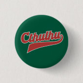 Cthulhu League Script - Eldritch Lettering Ronde Button 3,2 Cm (Voorkant)