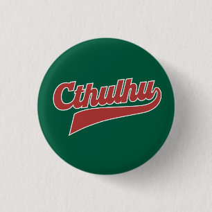 Cthulhu League Script - Eldritch Lettering Ronde Button 3,2 Cm