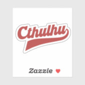 Cthulhu League Script - Eldritch Lettering Sticker (Vel)