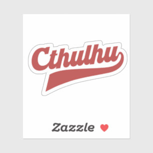 Cthulhu League Script - Eldritch Lettering Sticker
