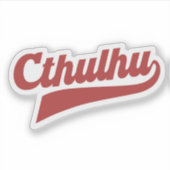 Cthulhu League Script -  Eldritch Lettering Sticker (Voorkant)