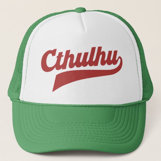 Cthulhu League Script -  Eldritch Lettering Trucker Pet (Voorkant)