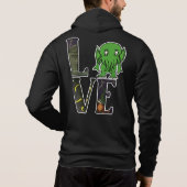 Cthulhu LOVE Zip Front Hoodie (Achterkant)