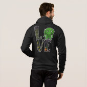 Cthulhu LOVE Zip Front Hoodie (Achterkant volledig)