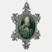 Cthulhu Lovecraft Horror Tin Sneeuwvlok Ornament (Links)