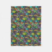 Cthulhu Lovecraft Mythos Chibi Bestiary Fleece Deken (Voorkant)