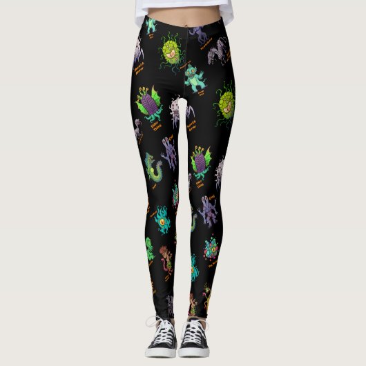 Cthulhu Lovecraft Mythos Chibi Bestiary II Leggings (Voorkant)