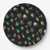 Cthulhu Lovecraft Mythos Chibi Bestiary Papieren Bordje (Voorkant)