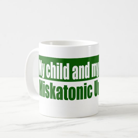 Cthulhu miskatonic university mdad koffiemok (Voorkant links)