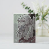 Cthulhu Monkey-Briefkaarten Briefkaart (Staand voorkant)