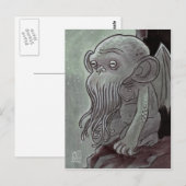 Cthulhu Monkey-Briefkaarten Briefkaart (Voorkant / Achterkant)