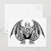 Cthulhu Monster Briefkaart (Voorkant / Achterkant)