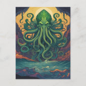 Cthulhu mystieke symboliek briefkaart (Voorkant)