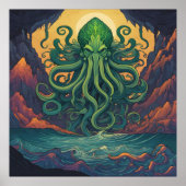Cthulhu mystieke symboliek poster (Voorkant)