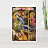 Cthulhu Nativity Feestdagen Kaart (Voorkant)